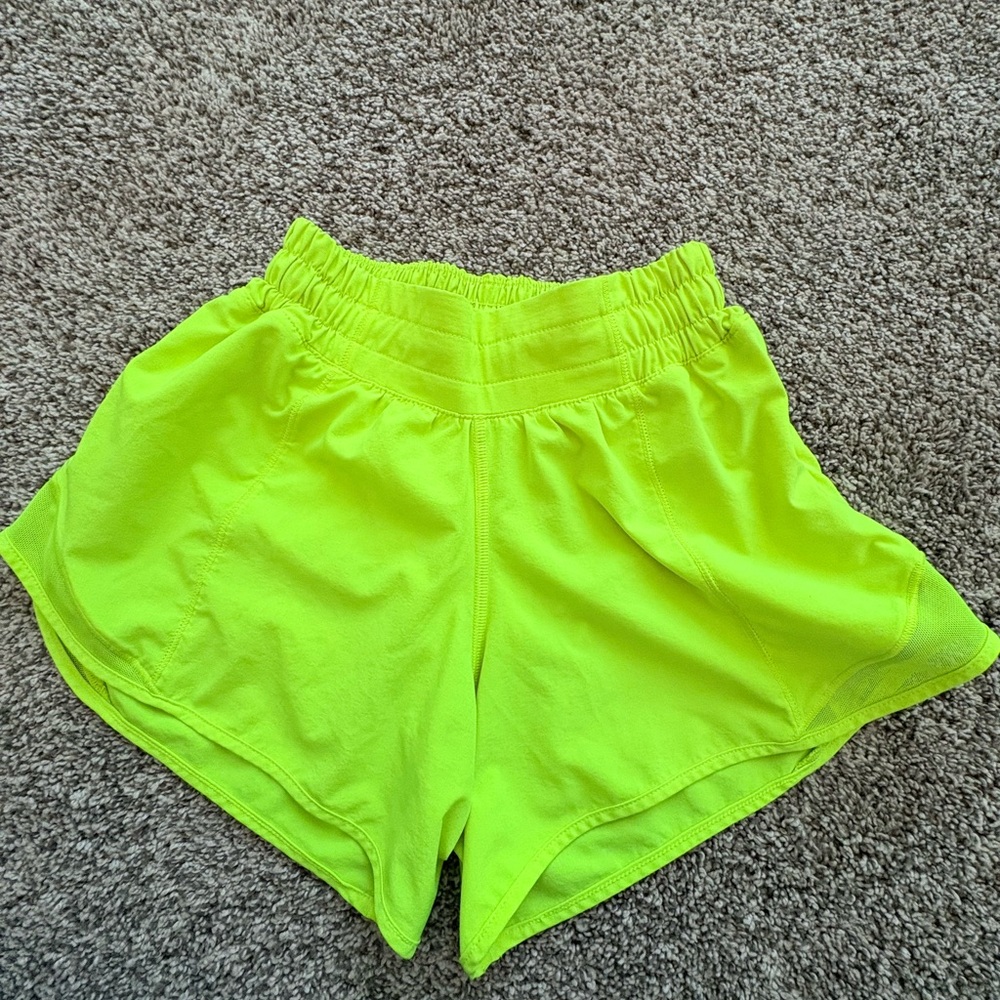 Lulu lemon Neon Green Women's Shorts